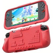 Resim Gaojunshop01 Kaydırmaz, Darbe Emici Eva Korumalı Kırmızı Nintendo Switch 2 Kılıfı 