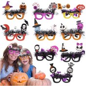 Resim Cadılar Bayramı Partisi Dekorasyon Gözlük Masquerade Kostüm Sahne Cadı Hayalet Kafatası 