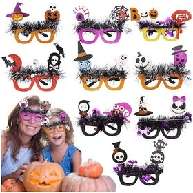 Resim Cadılar Bayramı Partisi Dekorasyon Gözlük Masquerade Kostüm Sahne Cadı Hayalet Kafatası 