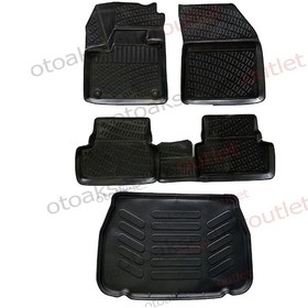 Resim Rizline Toyota Uyumlu C-Hr 2016-2021 3D Paspas Ve Bagaj Havuzu Seti 