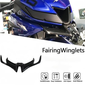 Resim 1x ABS Kuş Gagası Kanatçık - Evrensel Uyumlu Motosiklet Ön Hava Girişi Dudak Kapağı, Dayanıklı ABS Aerodinamik Tasarım ile Artırılmış Stabilite ve Kullanım Rahatlığı, Vidalara ve Araçlarla Kolay Kurulum 
