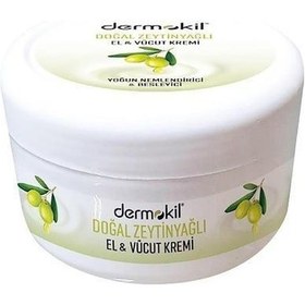 Resim Dermokil Zeytinyağlı Nemlendirici El Yüz Bakım Kremi 220 ML 