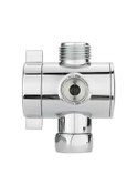Resim Prestigegoods 1/2 İnç 3 Yollu T Adaptör Banyo Duş Başlığı Kola Monte Yönlendirme Vanası 