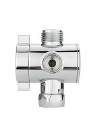 Resim Prestigegoods 1/2 İnç 3 Yollu T Adaptör Banyo Duş Başlığı Kola Monte Yönlendirme Vanası 