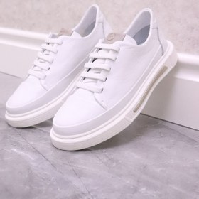 Resim Mammamia - 3950 Beyaz Hakiki Deri Kadın Sneakers Ayakkabı 