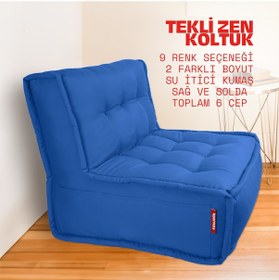 Resim Xpermate Zen Sırtlı Minder İskandinav Tarzı Minder 80x60 Mavi 