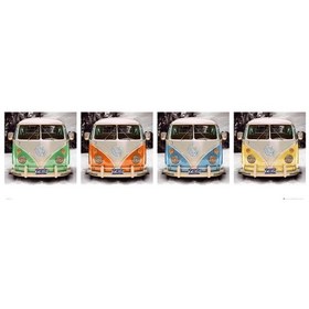 Resim Vw Camper Beach Quad Door Poster 