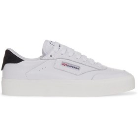 Resim Superga 3843 Court Unisex Beyaz-Siyah Sneaker 