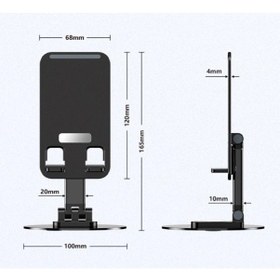 Resim Katlanabilir Telefon Tutucu Stand Yuvarlak Tabanlı 5545 Çok Renkli 