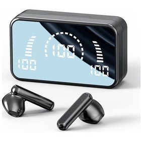 Resim Jeemson Siyah S20 Kablosuz 5.2 Versiyon gizli Kulak İçi 200 Saat Uzun Batarya Spor İçin Uygun 