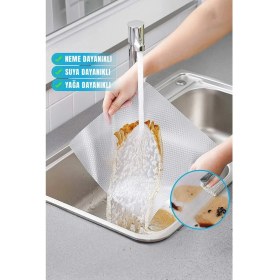 Resim Buğz Şeffaf Raflık Kaymaz Dolap Içi Çekmece Raf Örtüsü Kaydırmaz 45 cm x 3 Metre Koruyucu Ev Ürünü 