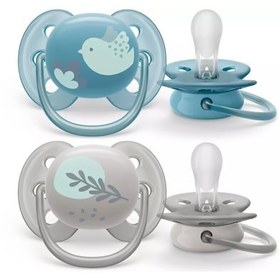 Resim Philips Avent Ultra Soft Yumuşak 2li Emzik 6-18 Ay - Scf091/15 Çok Renkli 