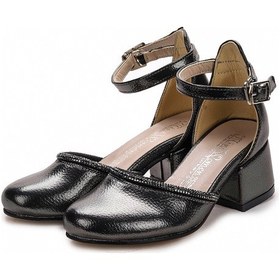 Resim Kiko Kids Ressa Taşlı Kız Çocuk 5 Cm Topuklu Sandalet Abiye Ayakkabı Platin Platin 