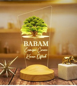 Resim Babaya Hediye, Babalar Günü Hediyesi, Babama Hediye, Gece Lambası (545778155) 