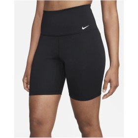 Resim Nike Dri-Fıt One Yüksek Belli 18 cm Kadın Bisiklet Şortu, Kadın Siyah Şort Tayt 