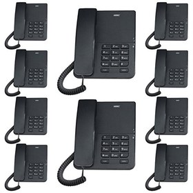 Resim Karel TM140 Analog Siyah Masaüstü Telefon 10 Adet 