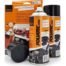 Resim Foliatec Jant Metal Sprey Folyo Yüzey Kaplama Seti Metalik Gümüs Mat 2 x 400 ML 
