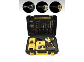 Resim Dynamic Max 128VF Akülü Somun Bijon Sökme Takma Sıkma Matkap Kömürsüz Akülü Vidalama Mandren Setli 24 Parça 