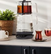 Resim HOMEND Royaltea 1748h Konuşan Cam Çay Makinesi Antrasit 