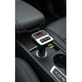 Resim Tekno Grup Lucatch LF-153 Araç Fm Transmitter 45W Typ-C Hızlı Şarjlı Çakmaklık Girişli USB + Micro Sd Kart Çalar Bluetooth Baglantılı Müzik ve Telefon Görüşmesi 