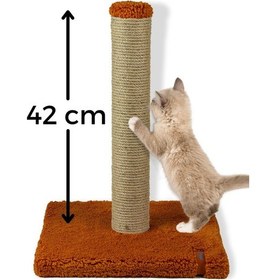 Resim Tırmalama Ekonomik Tırmalama Tahtası 42 Cm Peluş Tırmalama Tahtası Turuncu 