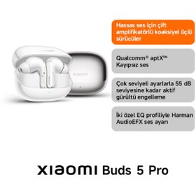 Resim Xiaomi Buds 5 Pro BT Kulaklık | TR Garanti 