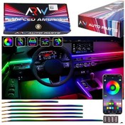 Resim Seat Toledo Uyumlu 64 Renk 210 Mod Animasyonlu Araç İçi Ambiyans Led Aydınlatma 