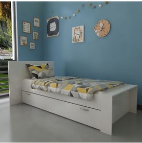 Resim Myniture Home & Living Trend Yavrulu Karyola Q4015-1 Beyaz Beyaz 