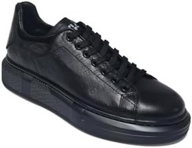 Resim MARCOMEN Bağcıklı LV Model Baskılı Kalın Düz Taban Sneaker Ayakkabı 21006 