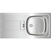 Resim Teka Gravity 45 E- x m 1B 1D Mikroketen Sol Damlalıklı Eviye 