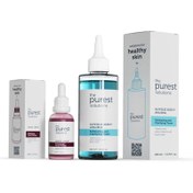 Resim The purest solutions siyah nokta önleme ve gözenek sıkılaştırmaya yardımcı bakım seti 200 ml + 30 ml 