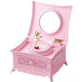 Resim Novahub Balerinli Dönen Müzik Kutusu - Pembe, Dekoratif Masajık, Evde Kullanım 