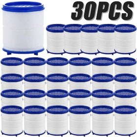 Resim Dofolink 30 Adet Ev Filtre Elementi: Mutfak Ve Banyo Su Filtresi, Kloru Ve Ağır Metalden Arındırır, Sert Suyu Yumuşatır 30pcs 