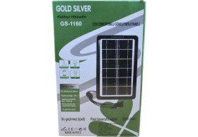 Resim Gold Silver GS-1160 Güneş Paneli 6 Volt 3 Watt Çok Fonksiyonlu Şarj Cihazı Yüksek Verimlilik 