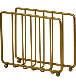 Resim Edora Home Gold Masa Üstü Metal Paslanmaz Kafesli Peçetelik - Lüks Sunum, Dekoratif 