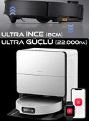 Resim Roborock Elite Robot Süpürge (Kameralı Versiyon) - Kendi kendini temizleme - Ekstra Kenar Temizleme Sistemi - 