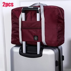 Resim 2 adet Katlanabilir Seyahat Depolama Çantası, Güçlendirilmiş Tutma Kolu, Fermuar Kapanışı, Yan Askılı Tasarım, Hafta Sonu Dış Mekan Gezisi, Fitness Taşıma Çantası, Tren, Uçak Çantası Bagaj Çantası, Yatak Odası Depolama Çantası, Temizlemesi Kolay ve Taşınabilir 