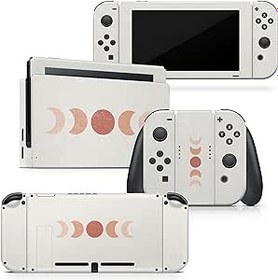 Resim TACKY DESIGN Moon Skin Nintendo Switch Skin ile Uyumlu, Vinil 3 m Çıkartma Çıkartmaları Tam Kapak 