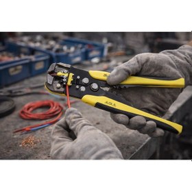 Resim Luxury, Tel Sıyırma Pensesi & Pabuçlama & Kesme 0,2-6mm Kablo - 0,5-6mm Terminal İçin Kablo Soyma Pensesi 