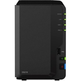 Resim SYNOLOGY DS218A1 2GB 1TB HDD 2x3.5" SATA Desteği RAID(0-1) NAS Depolama Ünitesi 