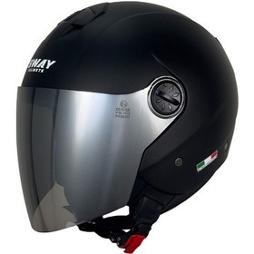 Resim Sway Sw 715 Yazlık Motosiklet Kaskı Mat Siyah 
