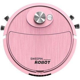 Resim Kosona Akıllı Süpürge Robotu - 3'ü Bir Arada Süpürme, Emme Ve Mopping, Usb Şarjlı, Ev Elektrikli Aleti, Pembe Pembe 