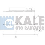 Resim KALE 388000 Klima Radyatoru Kondenser Al/Al (Mercedes-Benz: A150-B150) (WF471553) 