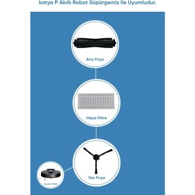 Resim Şımart Katya P Akıllı Robot Süpürge Süpürme Sarf Seti 