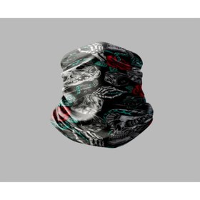 Resim Karışık Çok Desenli Tasarımlı Motorcu Çok Amaçlı Outdoor Boyunluk Unisex Bandana Bandana00395 