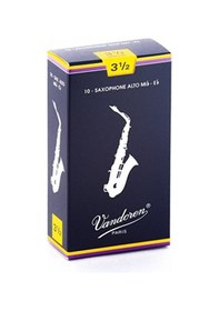 Resim Vandoren Sr2135 Traditional Mavi Kutu Alto Saksafon Kamışı No: 3.5 Profesyonel - 10'lu Paket Kararlı Ton Yapısı Ve Zengin Harmonik İçerik 