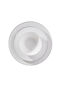 Resim Korkmaz Roma Collection 53 Parça Platin Yemek Takımı A9882 Beyaz 