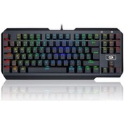 Resim Redragon Usas K553 RGB-1 Usb Kablolu Blue Switch Mekanik Oyuncu Türkçe Q Klavye 