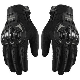 Resim Jzcat Aircraft Düşme Önleyici Dokunmatik Ekranlı Motosiklet Eldiveni 4 Siyah 