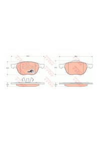 Resim Volvo C30 Ön ve Arka Fren Balata 1.6 100 Hp 2007-2012 Trw 